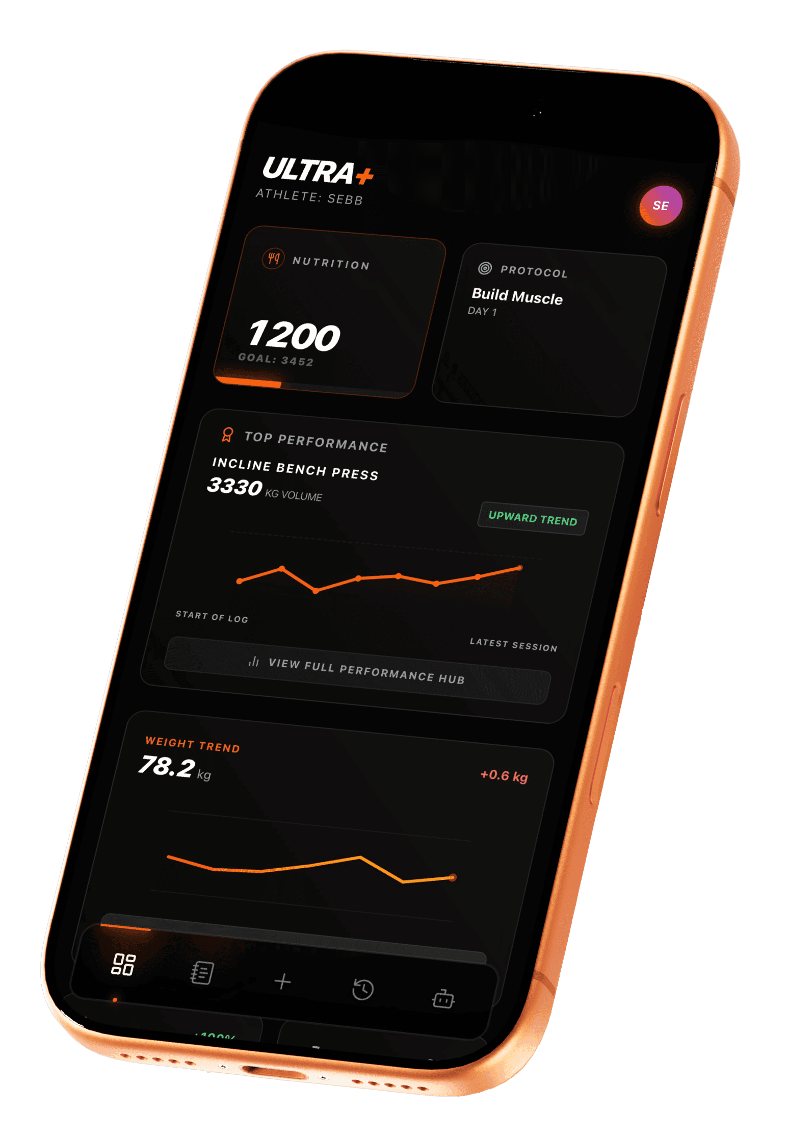 Ultra+ App Interface